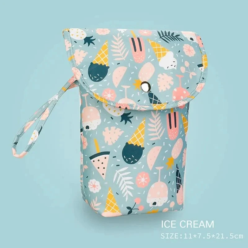 lumafe Bolsa impermeable para pañales de bebé ice cream