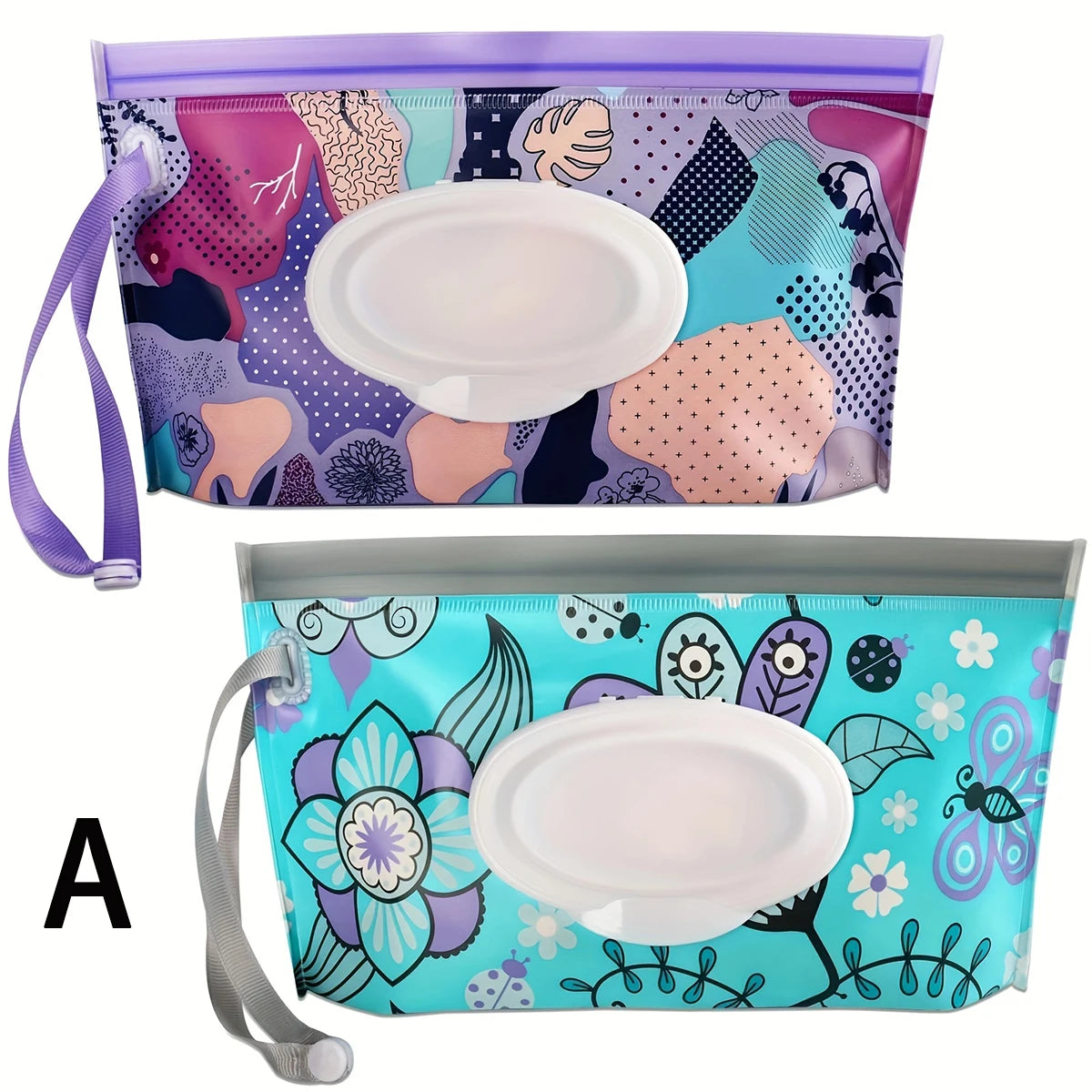 lumafe Bolsa reutilizable para toallitas húmedas de bebé colores purpura