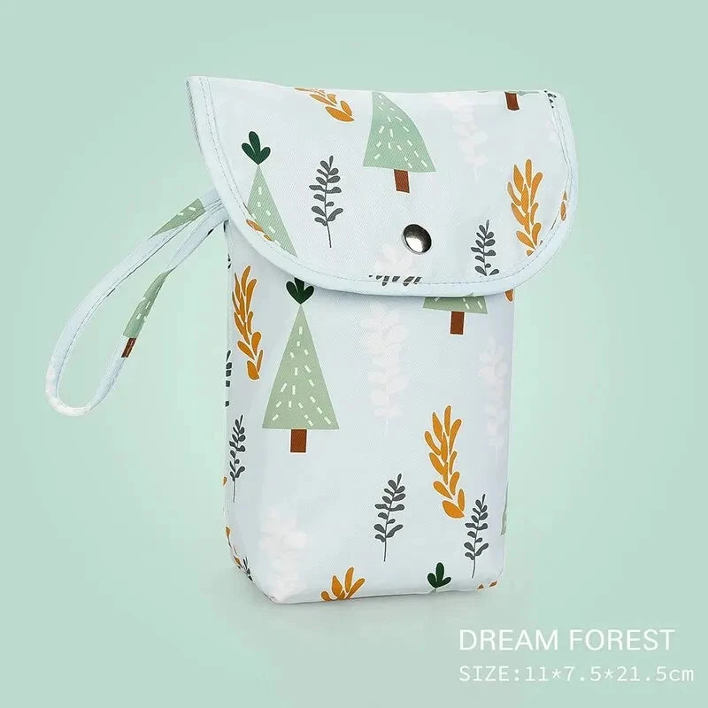 lumafe Bolsa impermeable para pañales de bebé dream forest